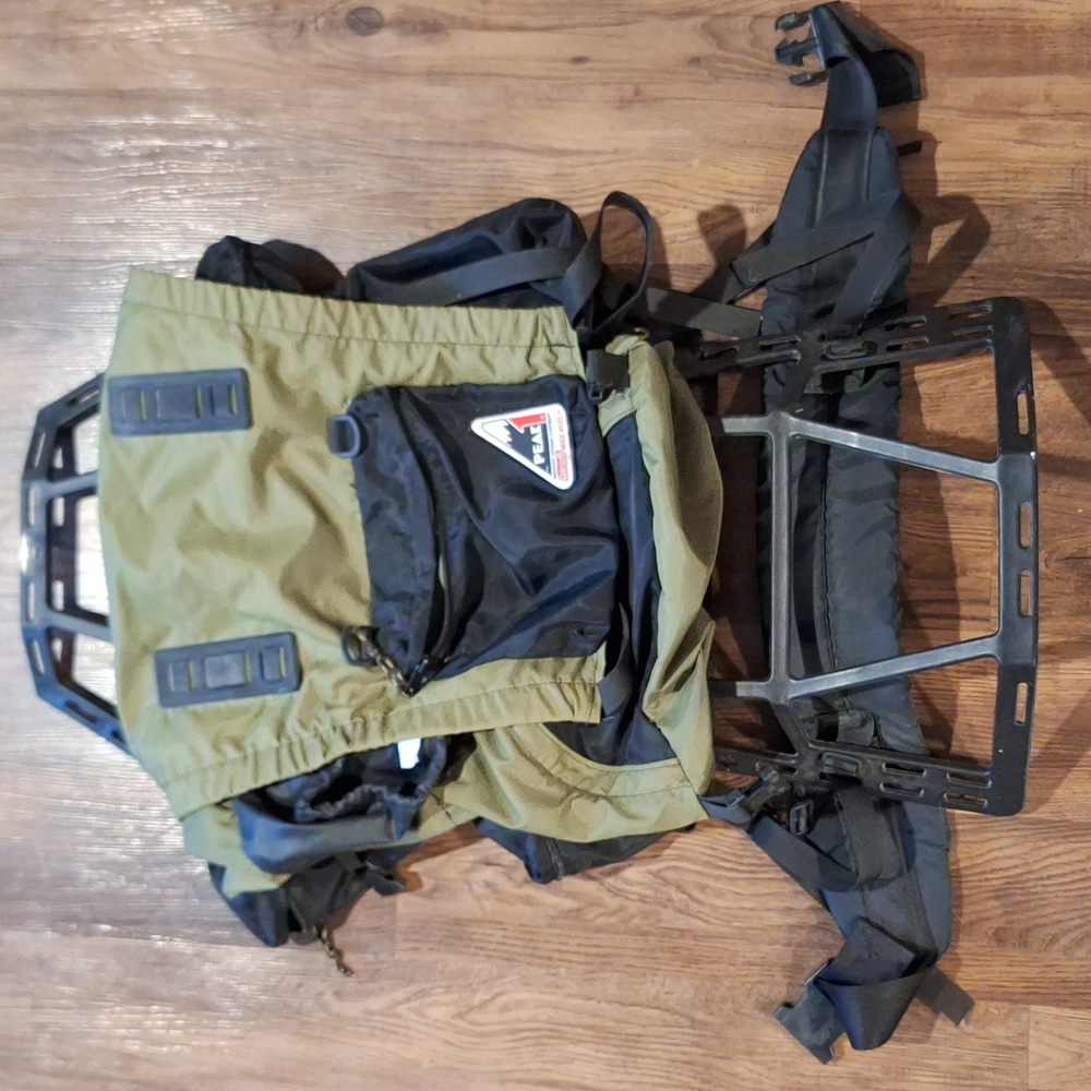 Vintage - Peak 1 Trooper Plastic Framed Hiking Backpack by Coleman